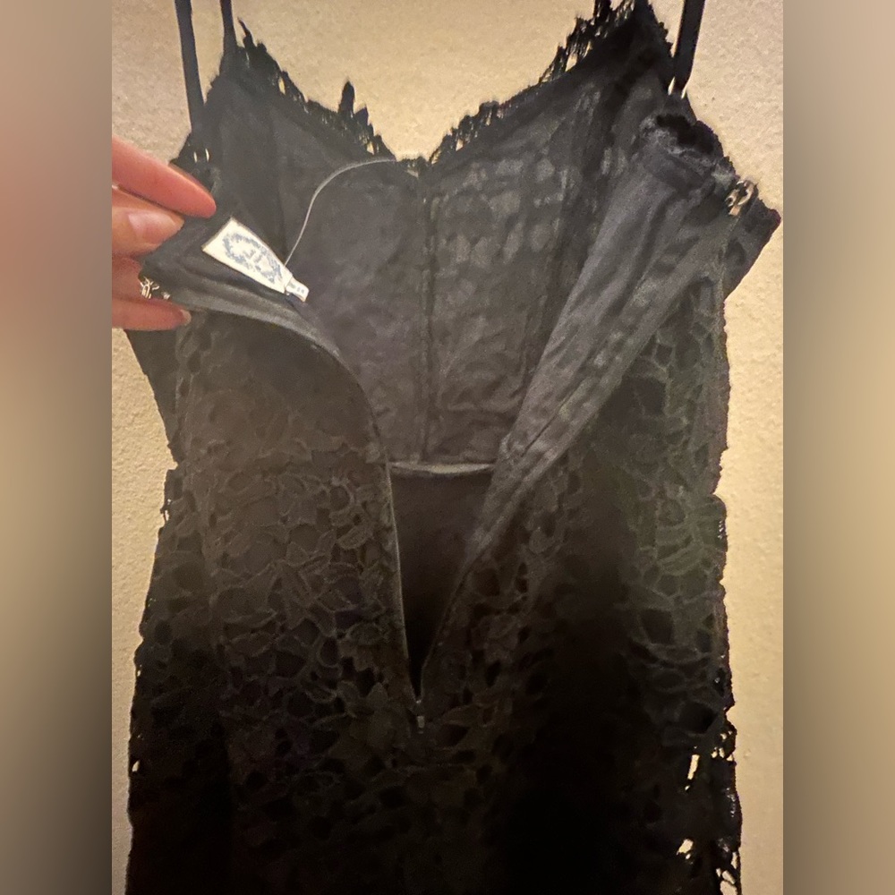 NWT mini Black Lace Dress size medium - Picture 8 of 8